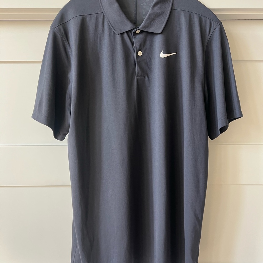 Nike Men's Dark Gray Polo Shirt